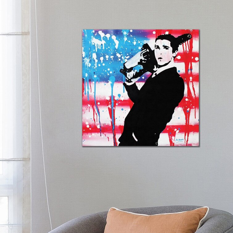 American Psycho Patrick Bateman Framed by MR BABES Painting